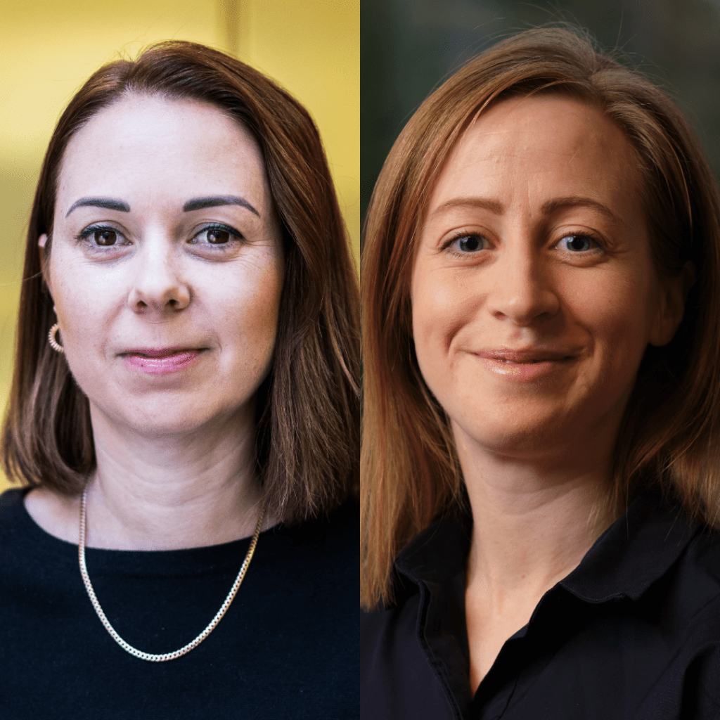 Portrettbilder av Hanne Dahl Amundsen og Ingvild Nordtveit